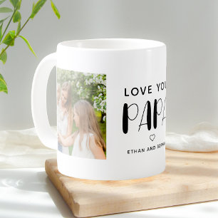 Taza De Café Te amo papá foto lindo guión café taza