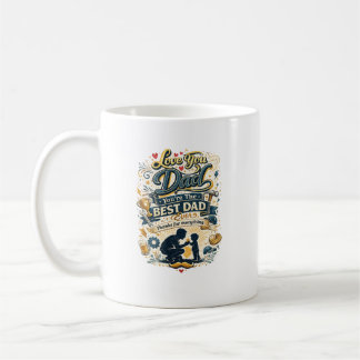 Taza De Café Te Amo Papá Mejor Papá del Mundo Diseño Vintage 