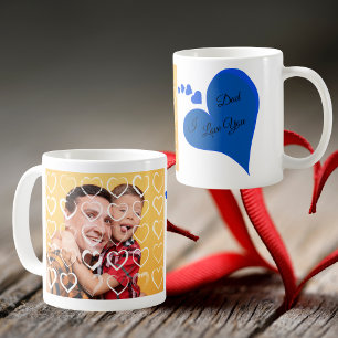 Taza De Café Te amo papá, papá, papá, papá, regalo de café.