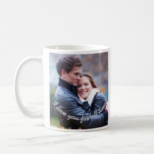 Taza De Café ¡Te amo por todo el tiempo! Foto y mensaje de pare