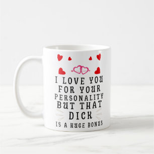 Taza De Café Te Amo Por Tu Personalidad, Aniversario Divertido