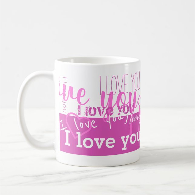 Taza De Café Te Amo Purple Mug (Izquierda)