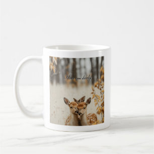 Taza De Café Te Amo Queridamente Ciervos Gemelos