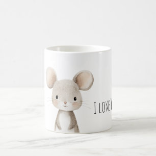 Taza De Café Te Amo Ratón