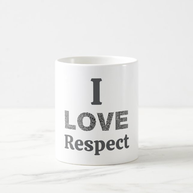 Taza de café Te Amo Respeto (Centro)