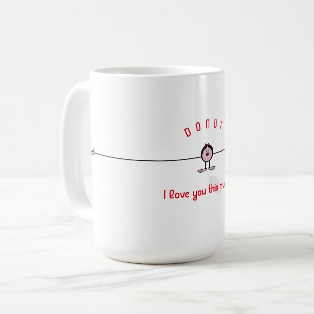Taza De Café ¡Te amo tanto! emoji chica (Anverso izquierdo)
