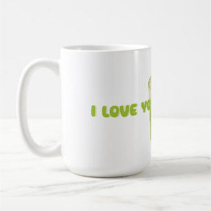 TAZA DE CAFÉ TE AMO TANTO MATCHA, AMOR DE TÉ VERDE MATCHA
