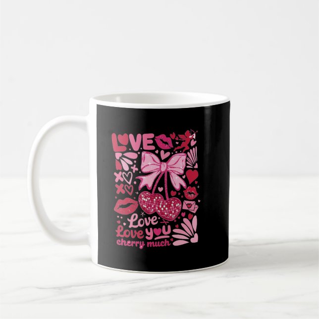 Taza De Café te amo te amo Cherry mucho (Izquierda)