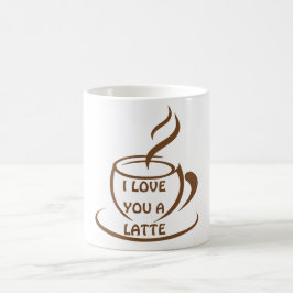 Taza De Café Te amo un diseño divertido romántico latente