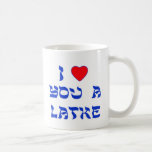Taza De Café Te amo un Latke<br><div class="desc">¡Gran regalo de Chanukah para decir a alguien cuánto usted los ama con un juego en palabras con Latke!</div>