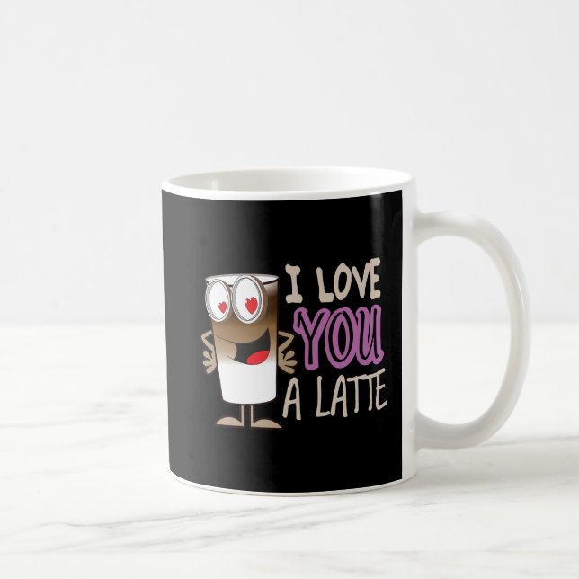 Taza De Café Te amo un latte (Derecha)