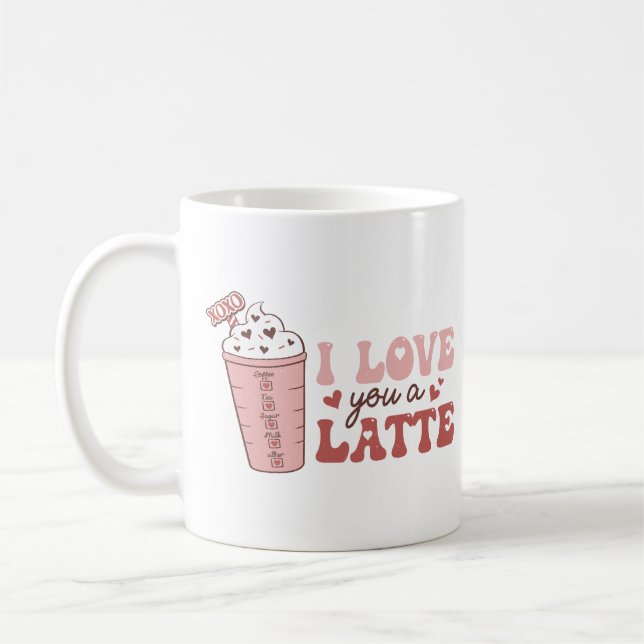 Taza De Café Te Amo Un Latte (Izquierda)