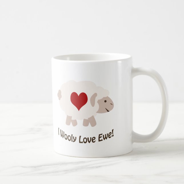 Taza De Café ¡Te Amo Woolly! (Derecha)