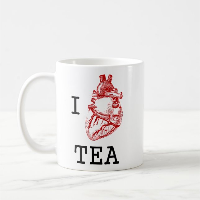 Taza De Café Té anatómico del corazón I (Izquierda)
