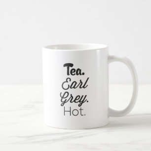 Taza De Café Té - caliente gris del conde