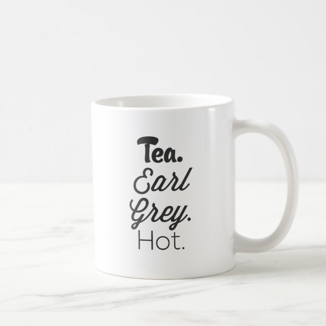 Taza De Café Té - caliente gris del conde (Derecha)