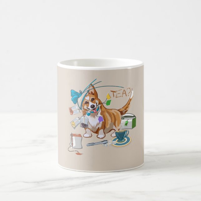Taza De Café Té con Corgi (Centro)