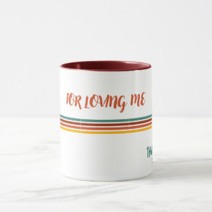 Taza de café, té con mensaje de amor