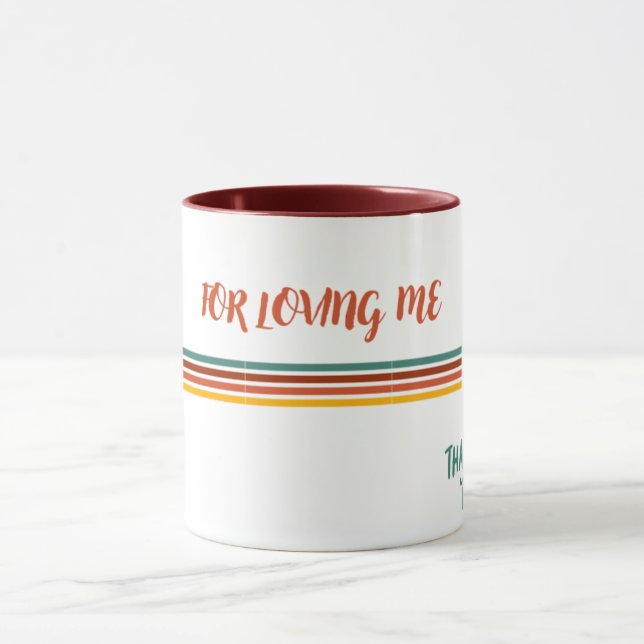 Taza de café, té con mensaje de amor (Centro)