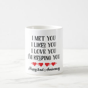 Taza De Café Te Conocí, Me Gustas, Te Mantengo Feliz.