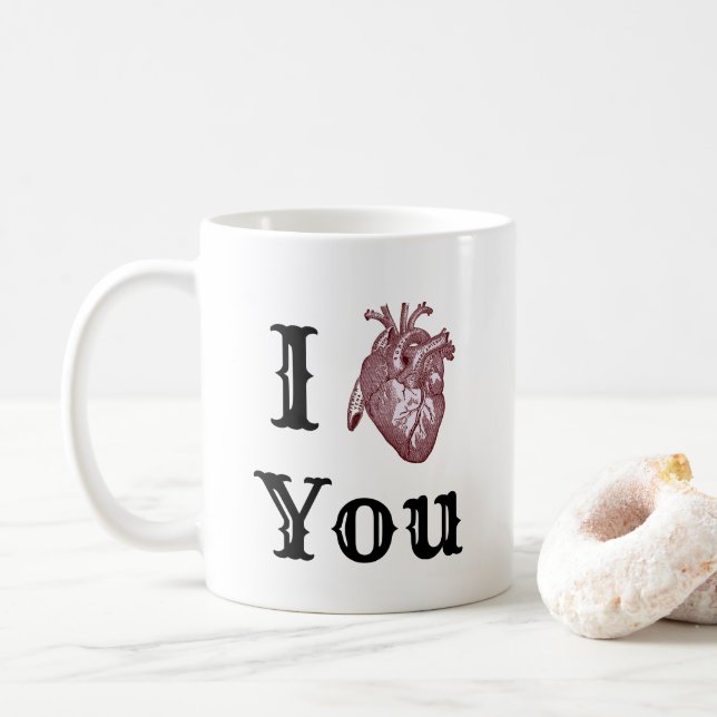 Taza De Café Te Corazón (Con donut)