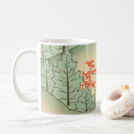 Taza De Café Té de árboles de ilustracion artístico japonés