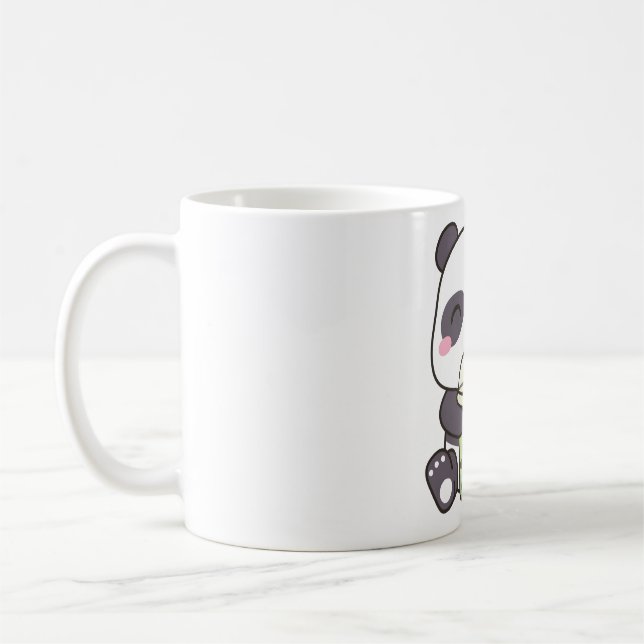 Taza De Café Té de burbuja de Matcha con leche de Panda (Izquierda)
