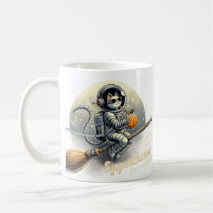 Taza De Café Té de calabaza en las estrellas: Gato de Astronaut