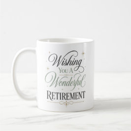 Taza De Café Te Deseamos Un Maravilloso Jubilación Personalizad