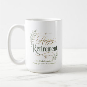 Taza De Café Te Deseamos Un Maravilloso Retiro Personalizado