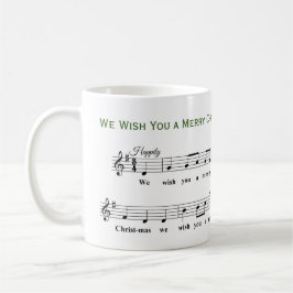 Taza De Café Te deseamos una Feliz Navidad Musical