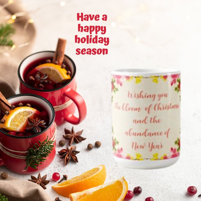 Taza De Café Te deseo, Rosas de flores hacen citas de vacacione (Subido por el creador)