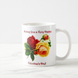Taza De Café Te deseo un regalo de Rosa del Día de San Valentín
