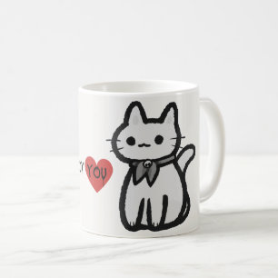 Taza De Café Te destruiré la mugre del gato