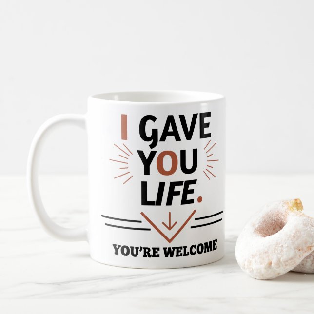 Taza De Café Te di el Día de la Madre (Con donut)