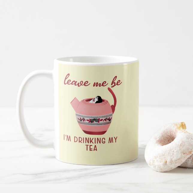 Taza De Café Té Divertido y Lindo (Con donut)