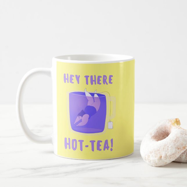 Taza De Café Té divertido y lindo (Con donut)