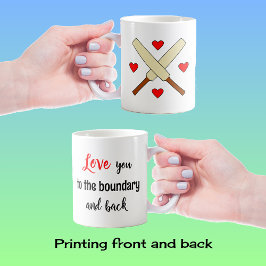 Taza De Café Te encanta el texto de críquet