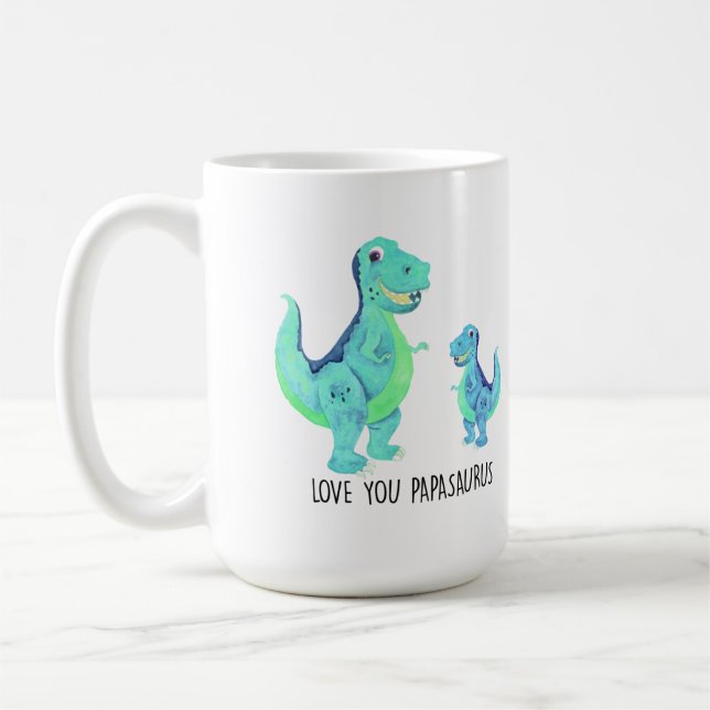 Taza De Café Te encanta papasaurus mug (Izquierda)
