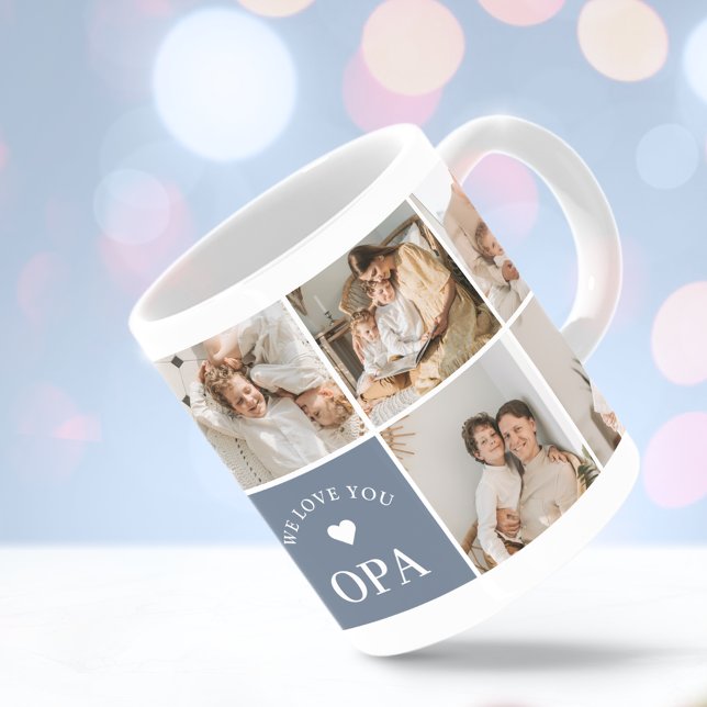 Taza De Café Te Encantamos Opa Personalizado Fotos Café Mug (Subido por el creador)