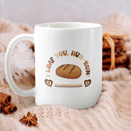 Taza De Café Te escucho a Hun-Bun Baker Pun Divertido San Valen