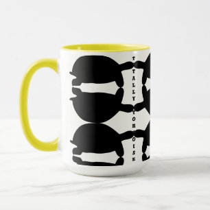 Taza de café / té funky totalmente tortuga