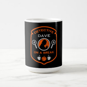 Taza De Café Té Gracioso Y Café Con Tema Detective
