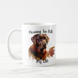 Taza De Café "Té matutino con mi labrador"