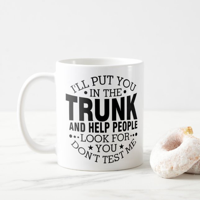 Taza De Café Te meteré en el tronco (Con donut)