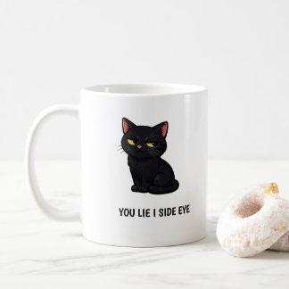 Taza De Café "Te Mientes Te Miro de Reojo" divertida cita de ga