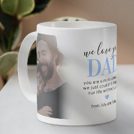 Taza De Café Te queremos a papá 2 fotos de café Mug