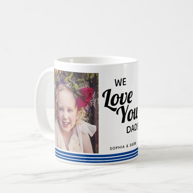 Taza De Café Te queremos a papá 2 imágenes (Anverso izquierdo)