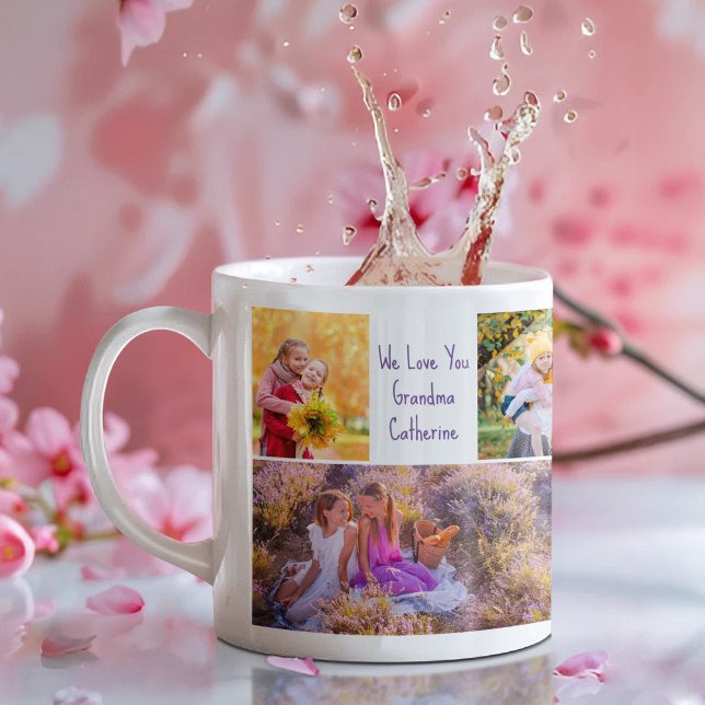 Taza De Café Te queremos abuela Personalizado lindo foto de los (Subido por el creador)