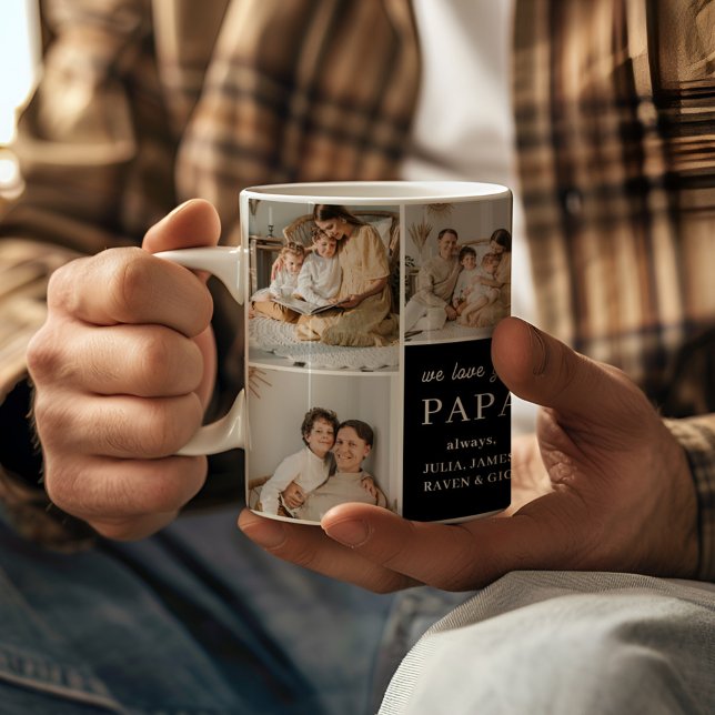 Taza De Café Te Queremos Papa Elegant Moderno 9 Foto (Subido por el creador)